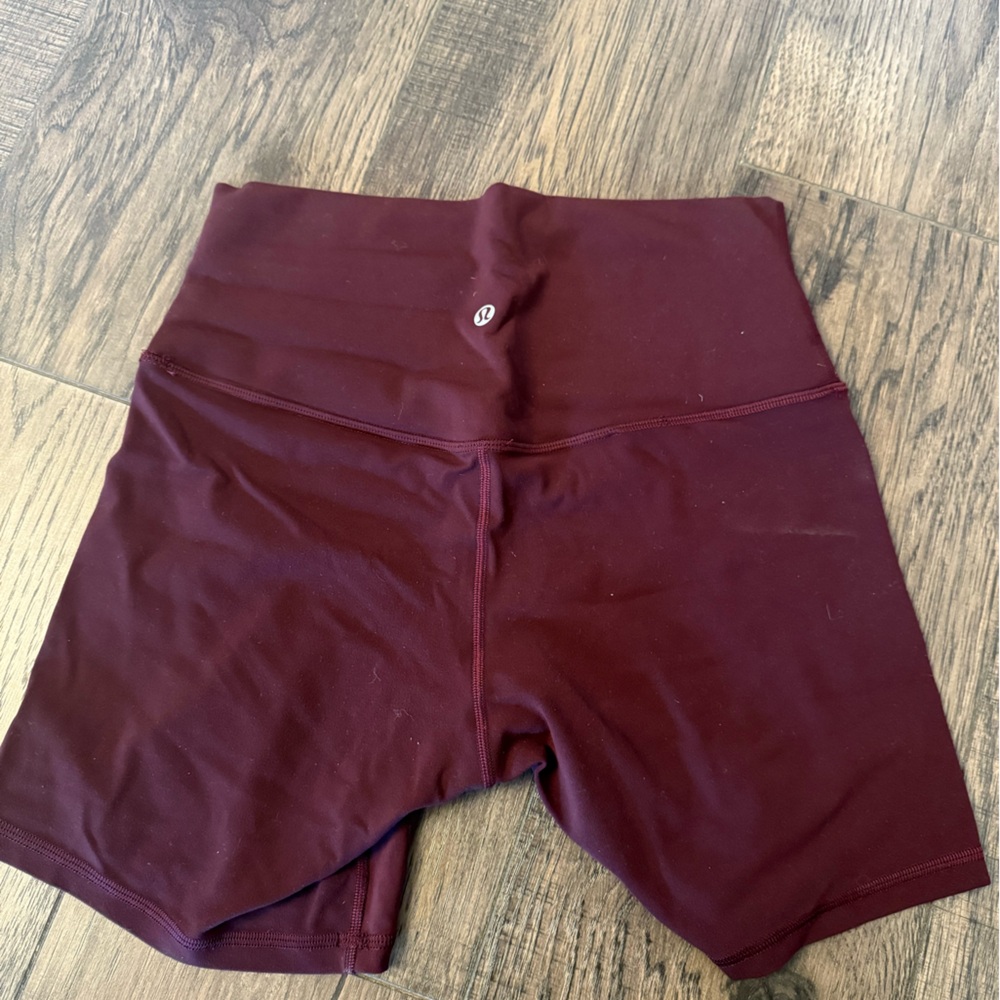 lululemon athletica Maroon Athletic Shorts